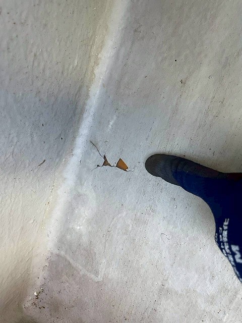 明石市　ベランダの劣化状況